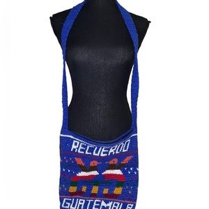 Guatemalan Dark Blue Cultural Shoulder Bag